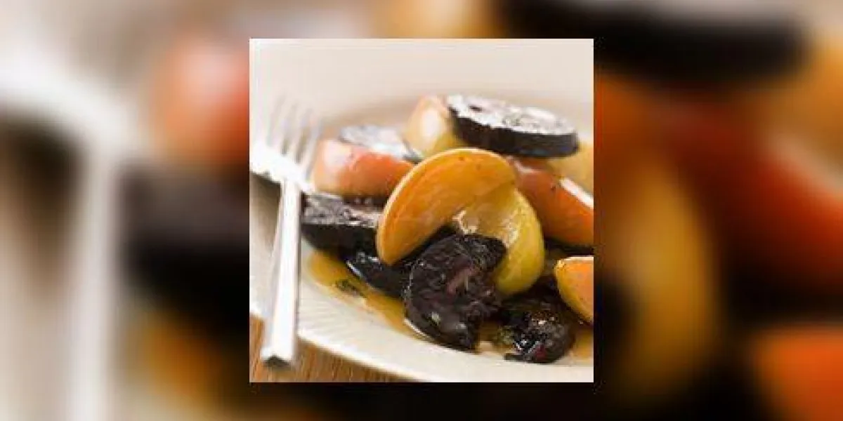 pommes au pouding noir et cidre