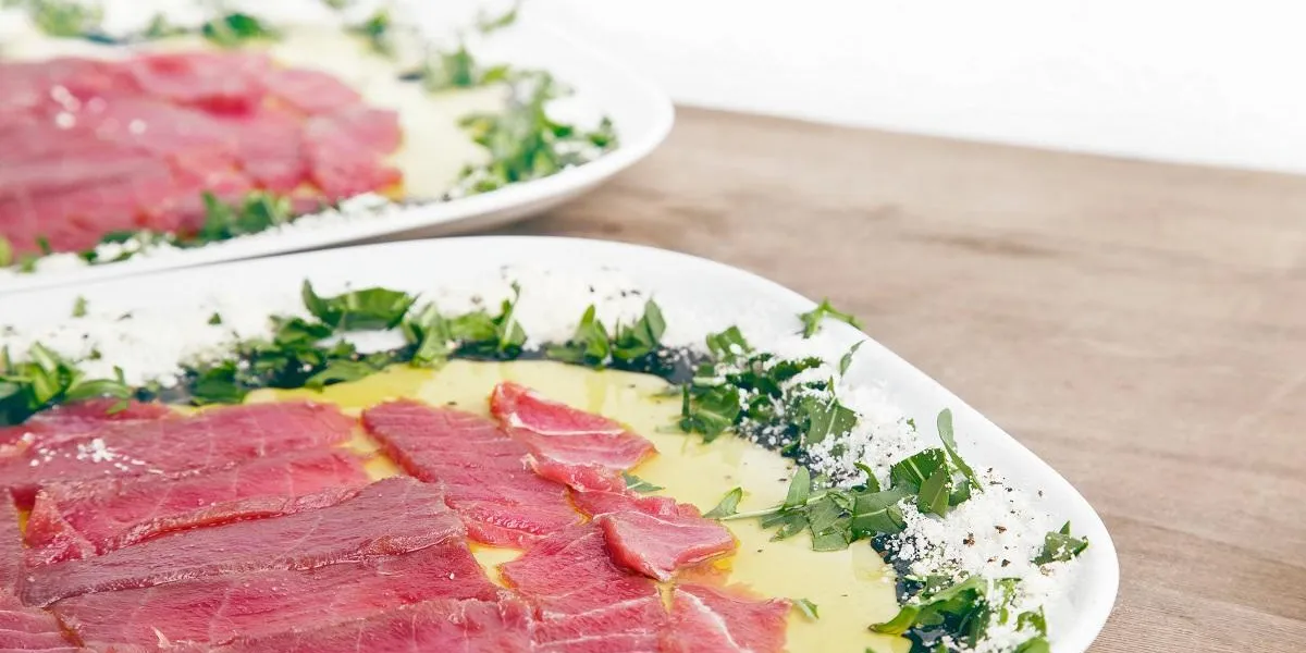 carpaccio from tuna fish carpaccio from tuna fish