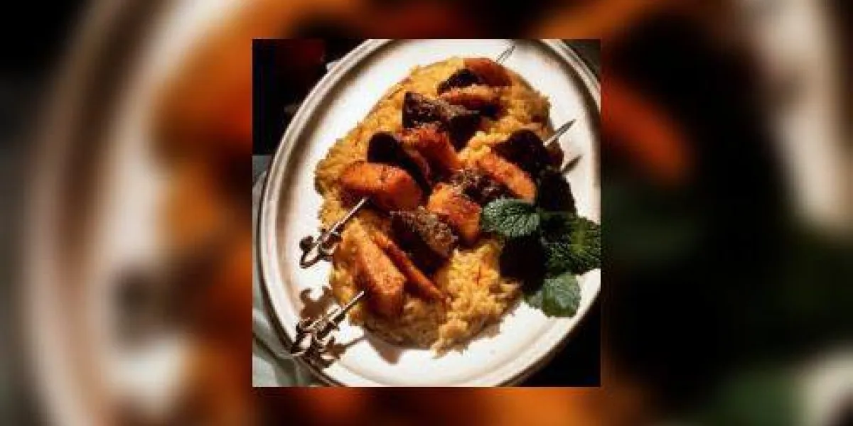 brochette de foie à la mangue brochette de foie à la mangue