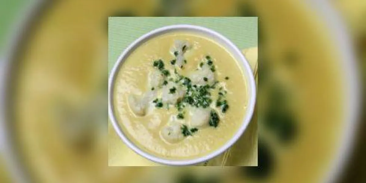 nourriture, soupe crémeuse au chou-fleur