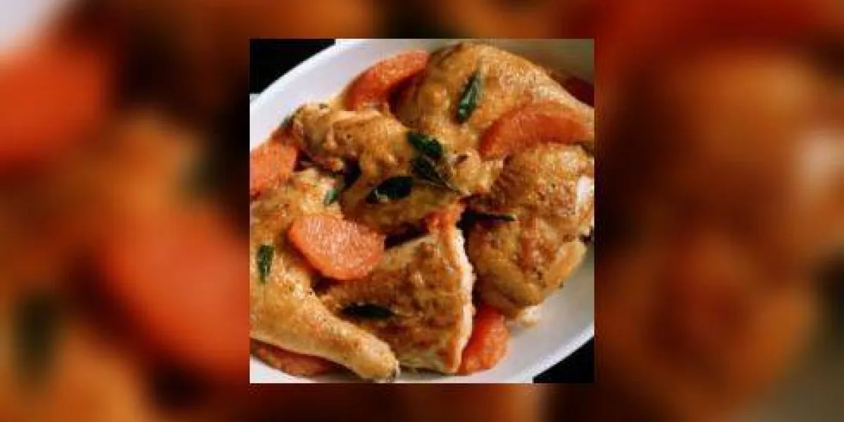 jeune poulet au pamplemousse