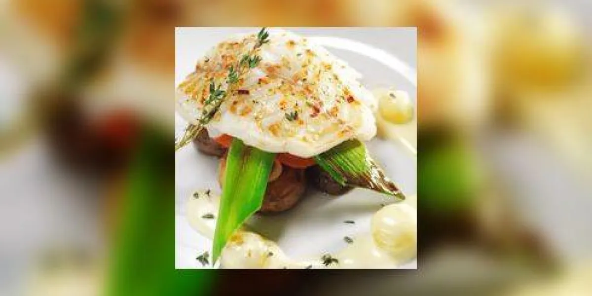 flétan sur légume