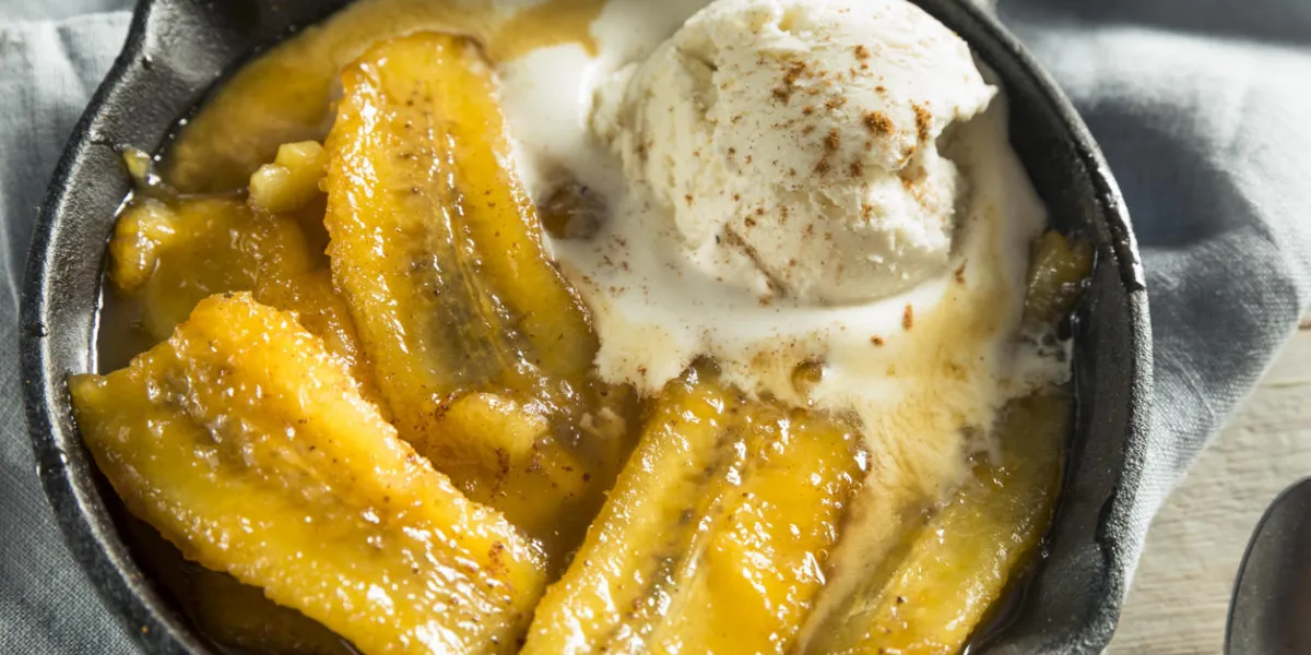 homemade sauteed bananas foster with cinnamon and ice cream homemade sauteed bananas foster with cinnamon and ice cream