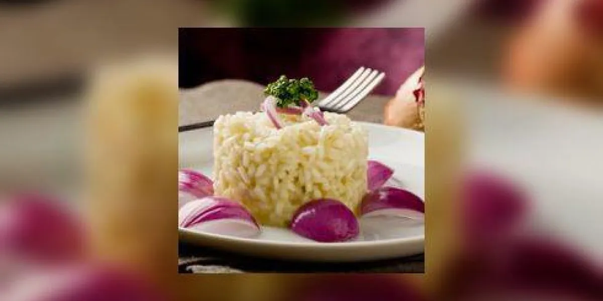 risotto aux oignons rouges