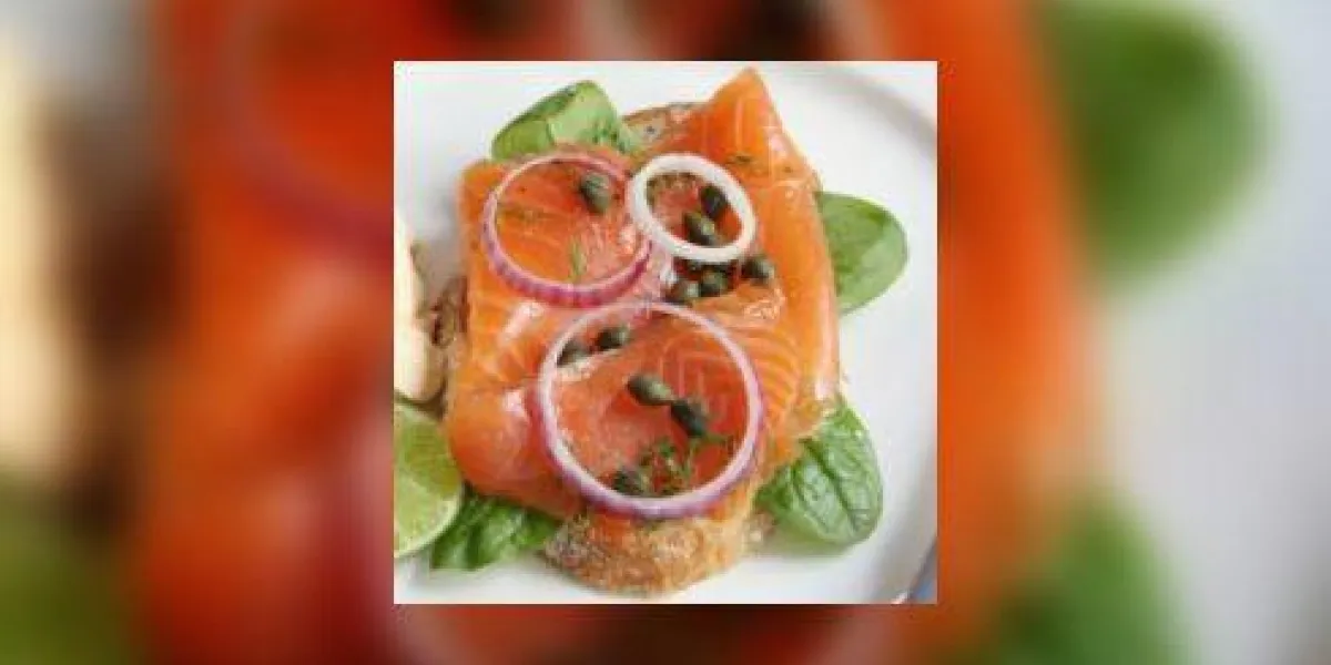 apéritif au saumon fumé